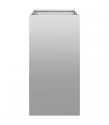 vidaXL Planter 40x80x80 cm Galvanised Steel — Size: 40 x 80 x 80 cm