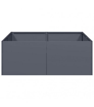 vidaXL Planter Anthracite 80x80x30 cm Steel — Size: 80 x 80 x 30 cm