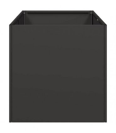 vidaXL Planter Black 40x80x40 cm Cold-rolled Steel — Size: 40 x 80 x 40 cm