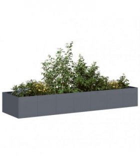 vidaXL Planter Anthracite 280x80x40 cm Steel — Size: 280 x 80 x 40 cm