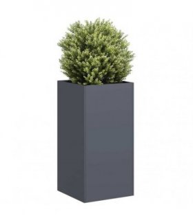 vidaXL Planter Anthracite 40x40x80 cm Cold-rolled Steel — Size: 40 x 40 x 80 cm