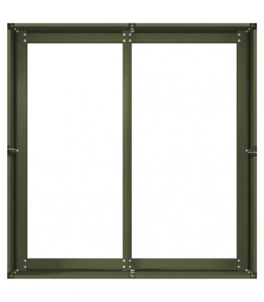 vidaXL Planter Olive Green 80x80x40 cm Cold-rolled Steel — Size: 80 x 80 x 40 cm