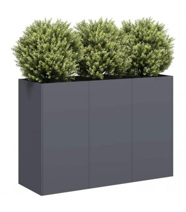 vidaXL Planter Anthracite 120x40x80 cm Cold-rolled Steel — Size: 120 x 40 x 80 cm