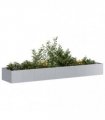 vidaXL Planter 360x80x40 cm Galvanised Steel — Size: 360 x 80 x 40 cm