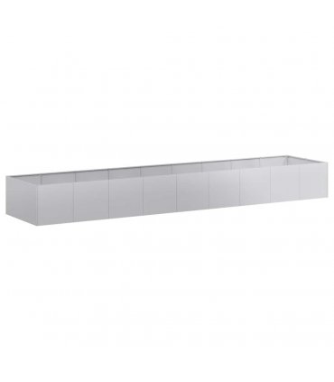 vidaXL Planter 360x80x40 cm Galvanised Steel — Size: 360 x 80 x 40 cm