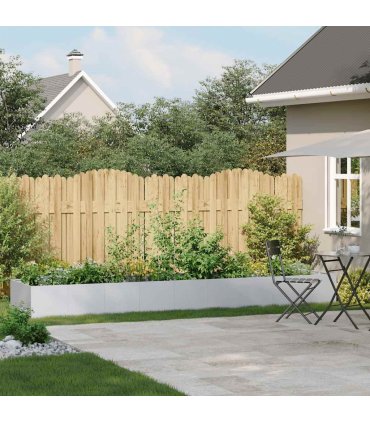 vidaXL Planter 360x80x40 cm Galvanised Steel — Size: 360 x 80 x 40 cm