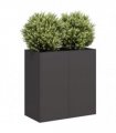 vidaXL Planter Black 80x40x80 cm Cold-rolled Steel — Size: 80 x 40 x 80 cm