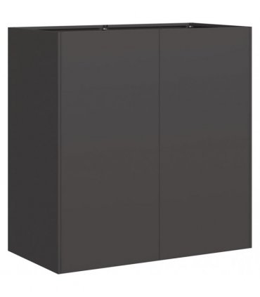 vidaXL Planter Black 80x40x80 cm Cold-rolled Steel — Size: 80 x 40 x 80 cm