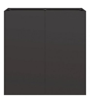 vidaXL Planter Black 80x40x80 cm Cold-rolled Steel — Size: 80 x 40 x 80 cm