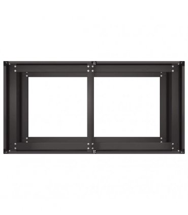vidaXL Planter Black 80x40x80 cm Cold-rolled Steel — Size: 80 x 40 x 80 cm
