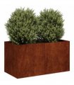 vidaXL Planter Rusty 80x40x40 cm Weathering Steel — Size: 80 x 40 x 40 cm