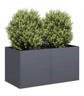 vidaXL Planter Anthracite 80x40x40 cm Cold-rolled Steel — Size: 80 x 40 x 40 cm