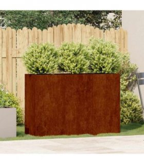 vidaXL Planter Rusty 120x40x80 cm Weathering Steel — Size: 120 x 40 x 80 cm