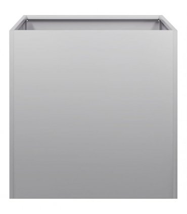 vidaXL Planter 40x40x40 cm Galvanised Steel — Size: 40 x 40 x 40 cm