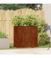 vidaXL Planter Rusty 80x40x80 cm Weathering Steel — Size: 80 x 40 x 80 cm