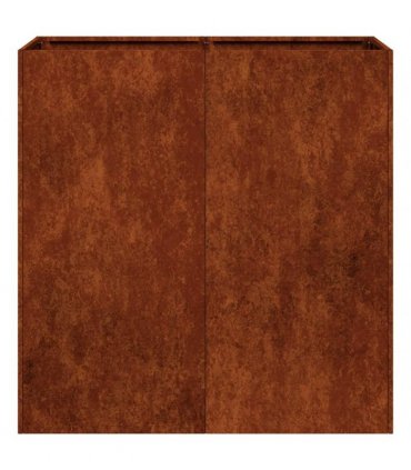 vidaXL Planter Rusty 80x40x80 cm Weathering Steel — Size: 80 x 40 x 80 cm