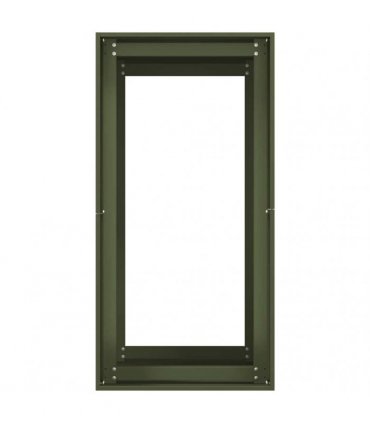 vidaXL Planter Olive Green 40x80x80 cm Steel — Size: 40 x 80 x 80 cm
