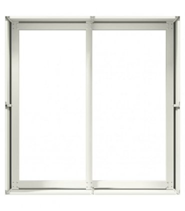 vidaXL Planter White 80x80x40 cm Cold-rolled Steel — Size: 80 x 80 x 40 cm