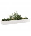 vidaXL Planter 360x80x40 cm Stainless Steel — Size: 360 x 80 x 40 cm