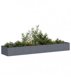 vidaXL Planter Anthracite 360x80x40 cm Steel — Size: 360 x 80 x 40 cm