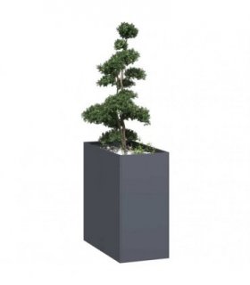 vidaXL Planter Anthracite 40x80x80 cm Steel — Size: 40 x 80 x 80 cm
