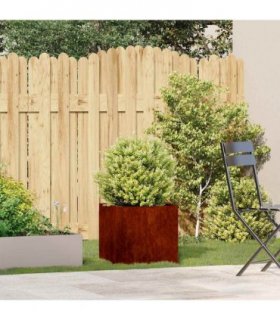 vidaXL Planter Rusty 40x40x40 cm Weathering Steel — Size: 40 x 40 x 40 cm