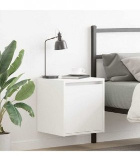 vidaXL Wall-Mounted Bedside Cabinets 2 pcs White 38x34x40 cm