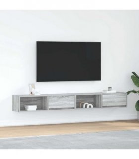 vidaXL TV Cabinets 2 pcs Grey Sonoma 100x31x25.5 cm Engineered Wood