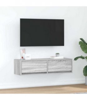 vidaXL TV Cabinet Grey sonoma 100 x 31 x 25.5 cm Engineered wood