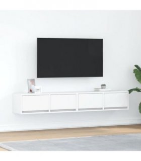 vidaXL TV Cabinets 2 pcs White 80x31x25.5 cm Engineered Wood — V0672060519