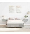 vidaXL Bed Frame Concrete Grey 193 x 123 x 25 cm Engineered Wood — Size: 120 x 190 cm