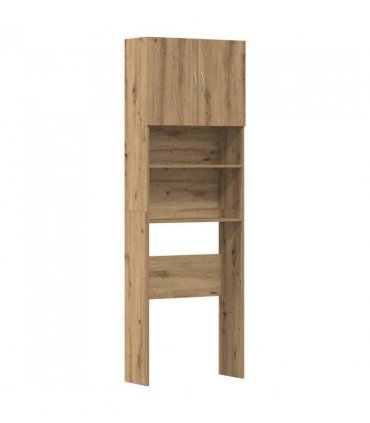 vidaXL Washing Machine Cabinet Artisan Oak 64x24x190 cm Engineered Wood