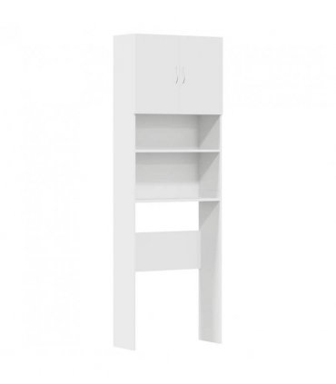 vidaXL Washing Machine Cabinet White 64x24x190 cm Engineered Wood