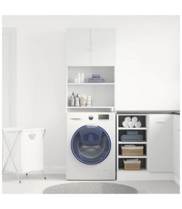 vidaXL Washing Machine Cabinet White 64x24x190 cm Engineered Wood