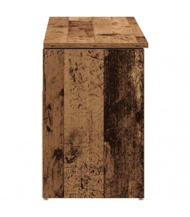 vidaXL Shoe Bench Old Wood 102x30.5x45 cm Engineered Wood