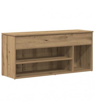 vidaXL Shoe Bench Artisan Oak 102x30.5x45 cm Engineered Wood