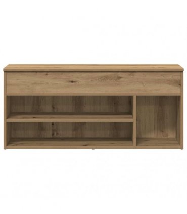 vidaXL Shoe Bench Artisan Oak 102x30.5x45 cm Engineered Wood