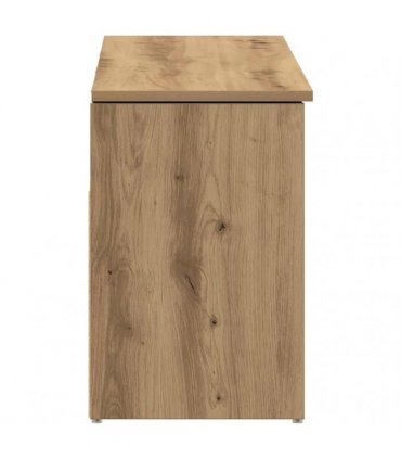 vidaXL Shoe Bench Artisan Oak 102x30.5x45 cm Engineered Wood