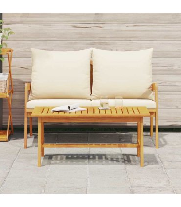 vidaXL Coffee Table Oil Natural Solid Acacia Wood