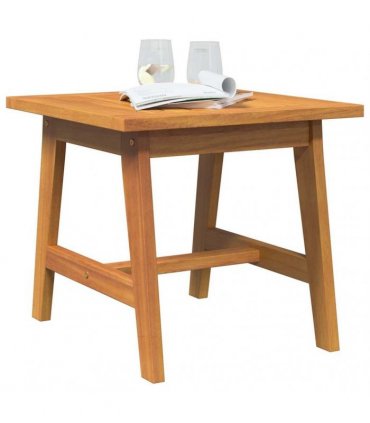 vidaXL Side Table Oil Natural 45 x 45 x 40 cm Solid Acacia Wood