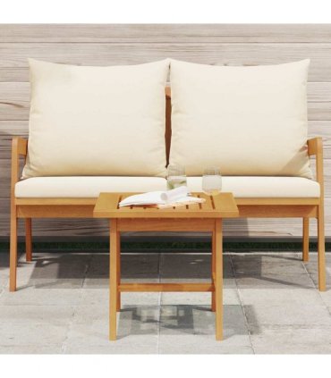 vidaXL Side Table Oil Natural 45 x 45 x 40 cm Solid Acacia Wood