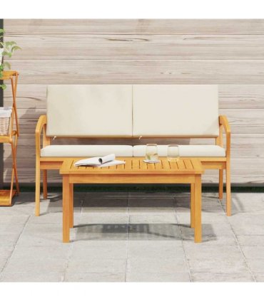 vidaXL Coffee Table Oil Natural Solid Acacia Wood — V0672060980