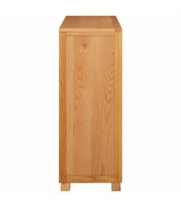 vidaXL Cabinet with Drawer Brown 80 x 35 x 95 cm Solid Oak Wood — Model: Cabinet (with 4 drawers)