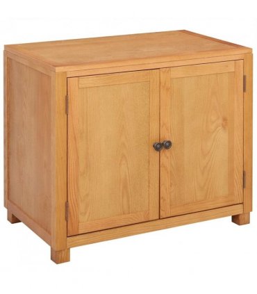 vidaXL Cabinet with Storage Brown 78 x 50 x 70 cm Solid Oak Wood — Model: Cabinet (with doors) 70 cm