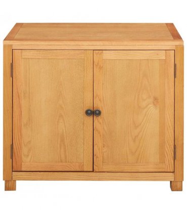 vidaXL Cabinet with Storage Brown 78 x 50 x 70 cm Solid Oak Wood — Model: Cabinet (with doors) 70 cm