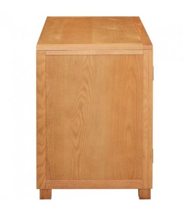 vidaXL Cabinet with Storage Brown 78 x 50 x 70 cm Solid Oak Wood — Model: Cabinet (with doors) 70 cm