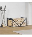 vidaXL Firewood Rack Anthracite 70x43x34.5 cm Cold-rolled steel