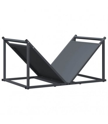 vidaXL Firewood Rack Anthracite 70x43x34.5 cm Cold-rolled steel