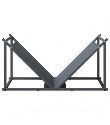 vidaXL Firewood Rack Anthracite 70x43x34.5 cm Cold-rolled steel