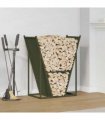 vidaXL Firewood Rack Olive Green 69.5x35x81 cm Cold-rolled steel